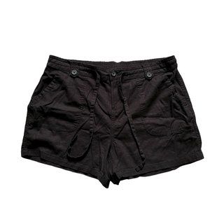 torrid Black Linen Shorts SZ 16